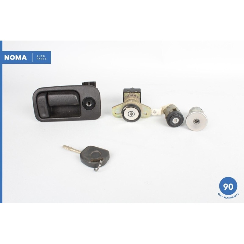 00-03 Jaguar S-Type X200 Ignition Key Barrel w/ Lock Set & Glove Box Handle OEM