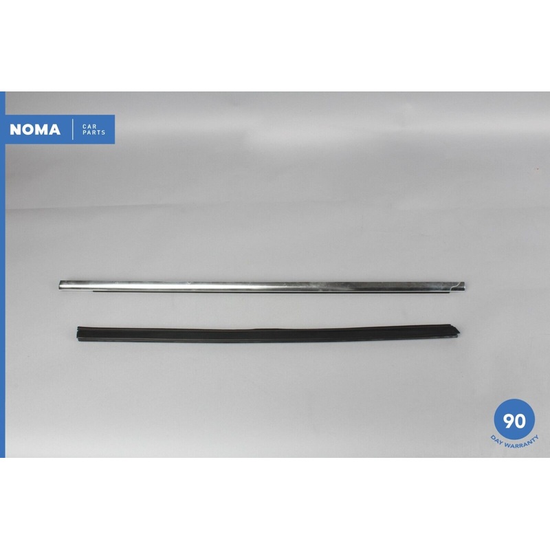 00-08 Jaguar S-Type X204 Front Left Side Door Window Seal w/ Moulding Set OEM
