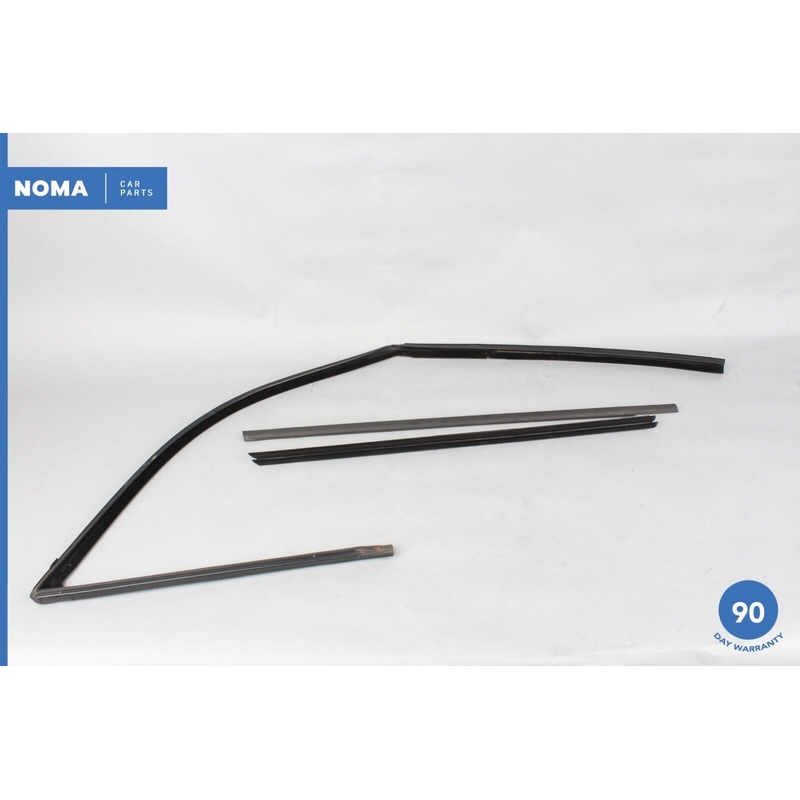 00-06 BMW X5 E53 Front Right Passenger Side Door Window Rubber Seal Set of 3 OEM