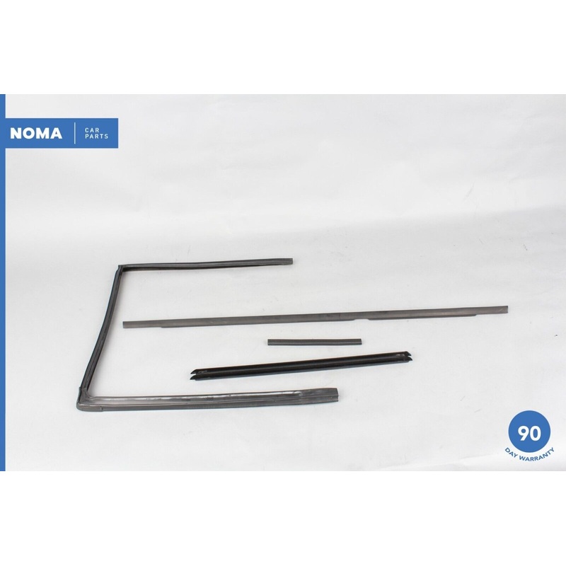 00-06 BMW X5 E53 Rear Left Driver Side Door Window Rubber Seal Set of 3 OEM