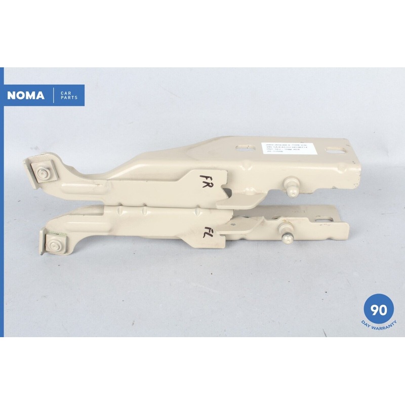 02-08 Jaguar X-Type X400 Right & Left Side Hood Bonnet Hinge Bracket Set SEC OEM