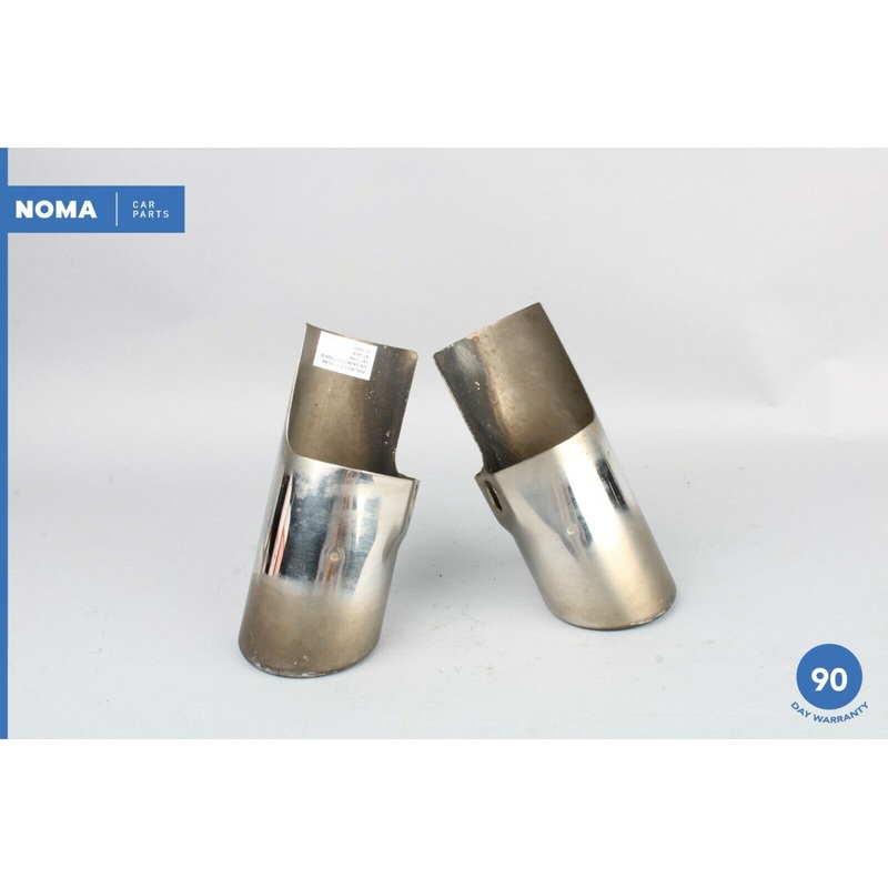 04-06 Jaguar XJR X350 Supercharged Rear Left & Right Side Exhaust Tip Set OEM