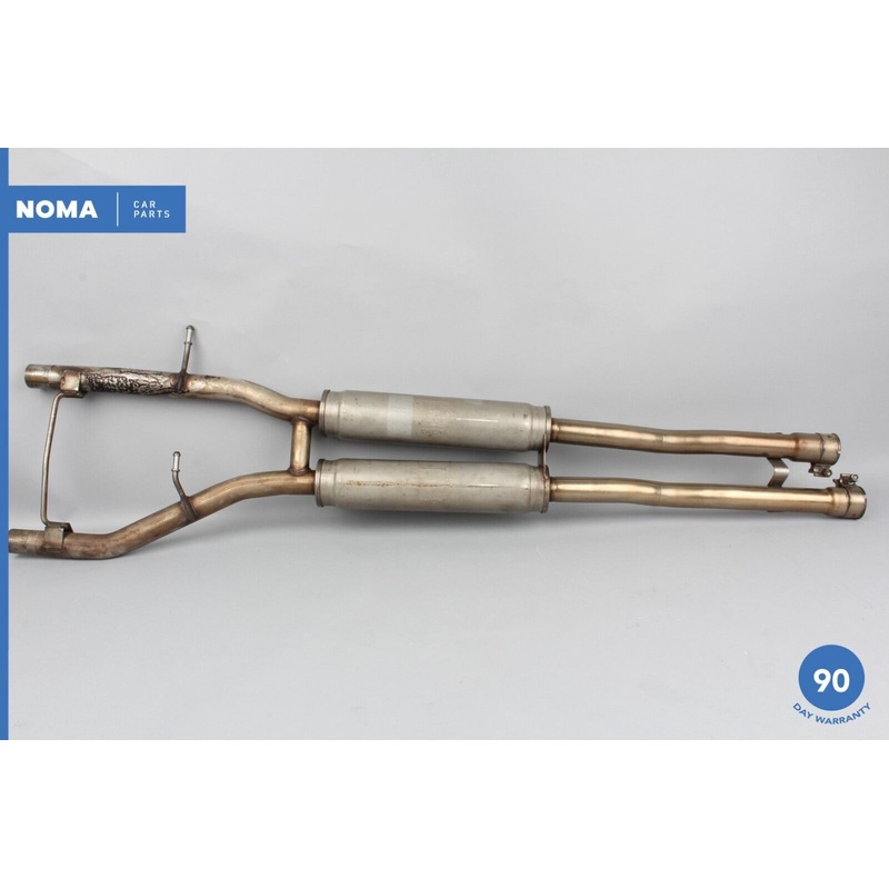 09-10 Jaguar XF X250 4.2L NA Exhaust Intermediate Dual Exit Silencer Muffler OEM