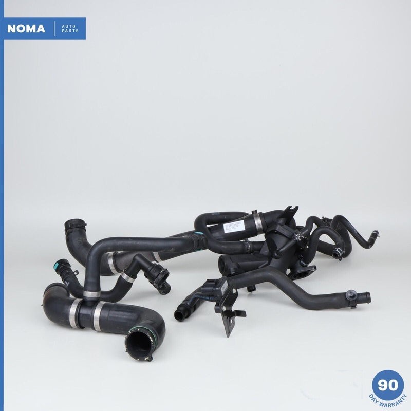 04-09 Jaguar XJ8 Vanden Plas X350 X358 Radiator Coolant Hose Pipe Tube Set OEM