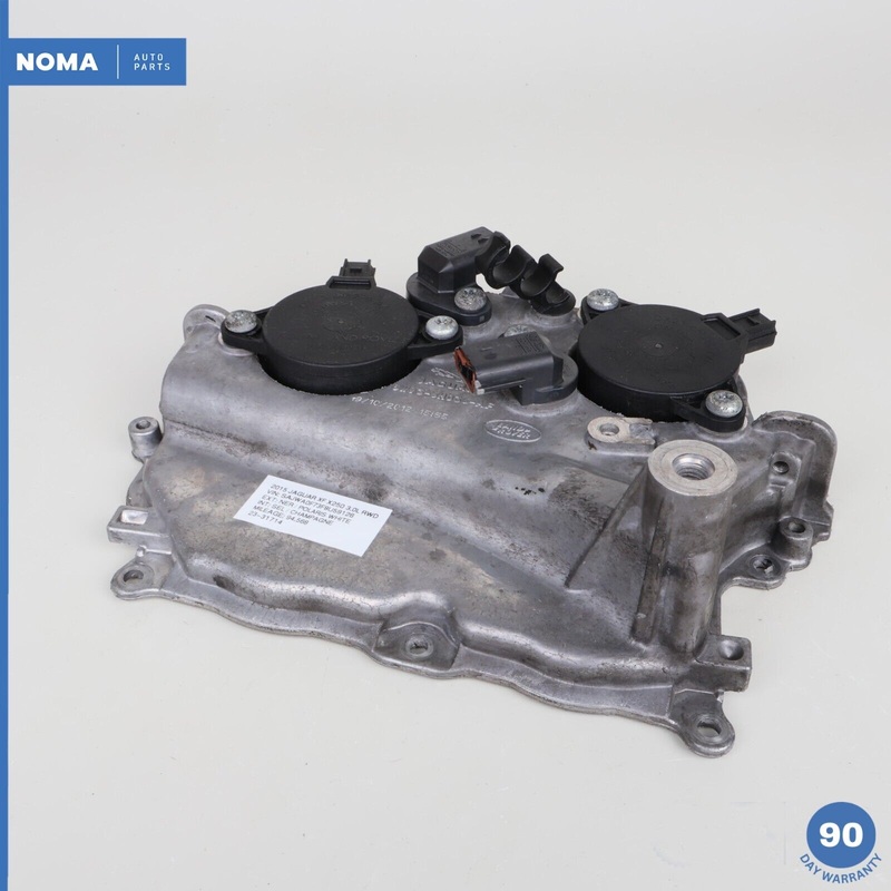 10-15 Jaguar XF X250 Right Passenger Side Engine Timing Cover w/ Solenoid OEM