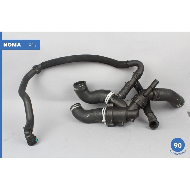 10-13 Jaguar XJL X351 5.0L Engine Motor Coolant Thermostat w/ Hose AJ812887 OEM