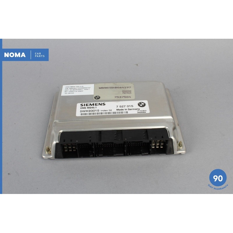 03-05 BMW 530i 525i E60 E46 E83 ECU ECM Engine Control Module Unit 7527015 OEM