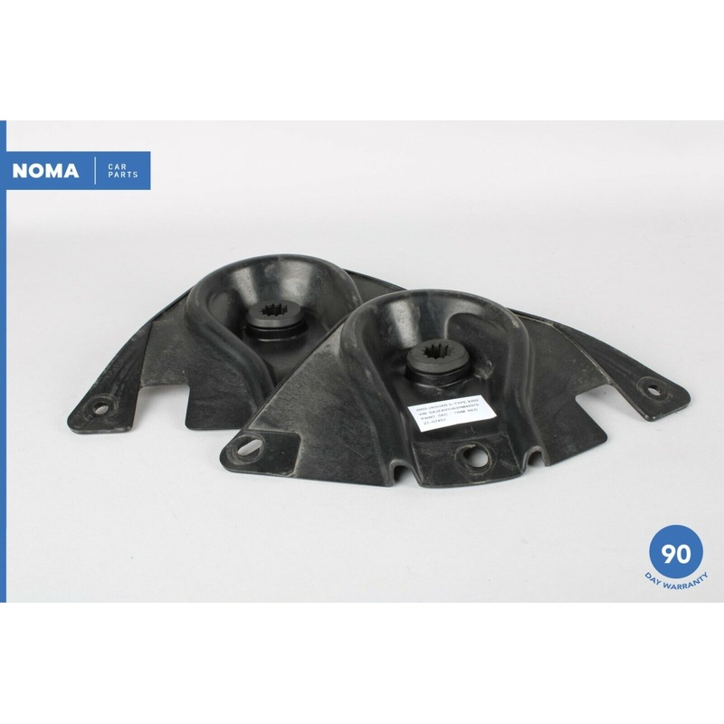 03-08 Jaguar S-Type X204 Left Right Radiator Support Mount Bracket Set of 2 OEM