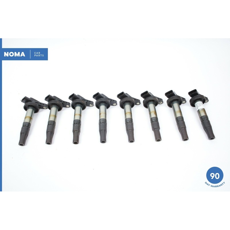 04-09 Jaguar XJ8 Vanden Plas X350 Engine Ignition Coil Set of 8 6R8312A366AA OEM