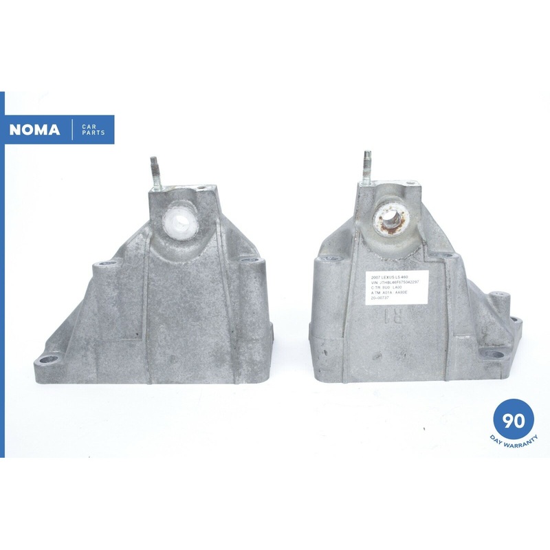 07-17 Lexus LS460 XF40 Left Right Engine Side Support Mount Bracket Set of 2 OEM