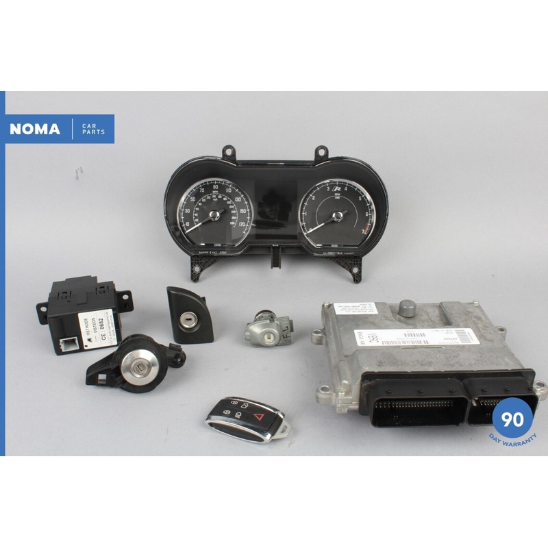 2007 Jaguar XKR X150 4.2 S/C ECU ECM Speedometer w/ Lock Set & Key Fob OEM