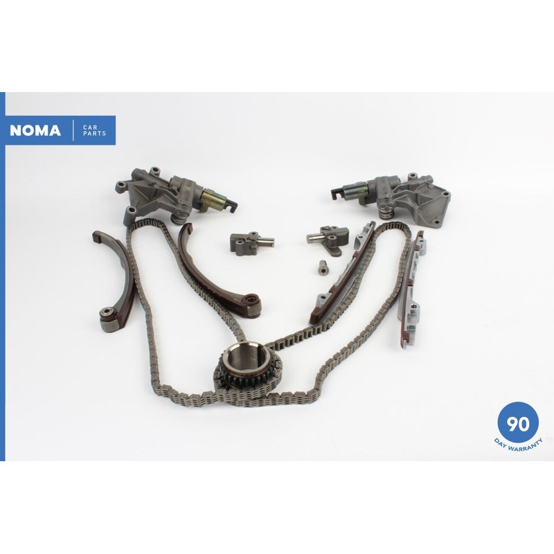 04-09 Jaguar XJ8 X350 Engine Timing Chain w/ Guide Rails & Tensioner Set OEM