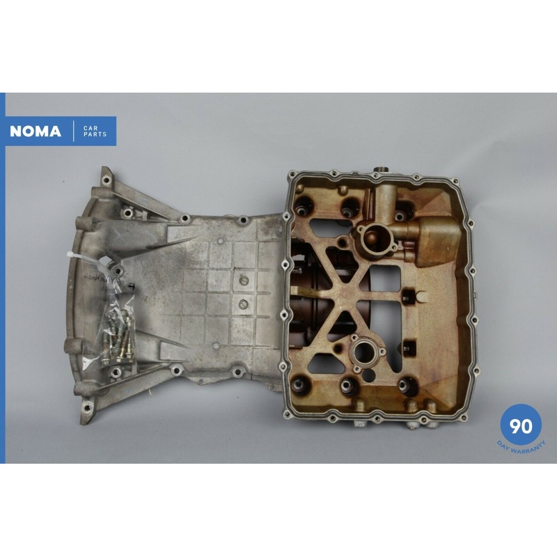 97-02 Jaguar XK8 X100 Engine Upper Oil Pan w/ Temperature Sensor NNE1750AC OEM