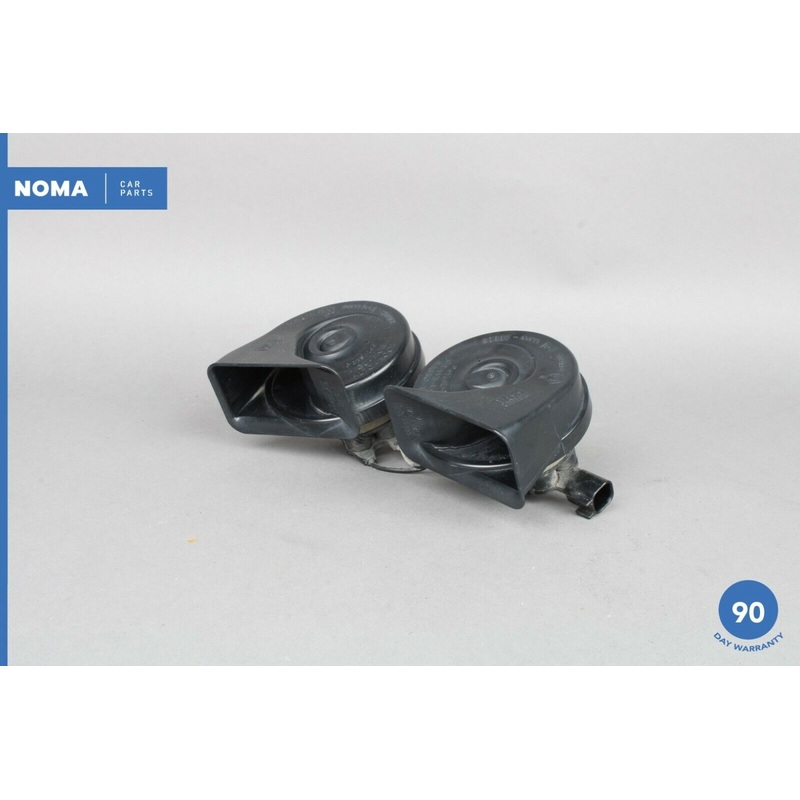 03-04 Jaguar S-Type R X202 Right & Left High & Low Tone Signal Horn Set of 2 OEM