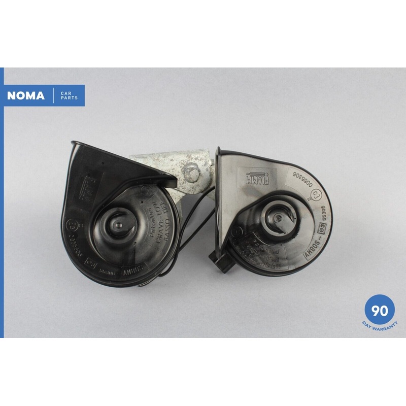 03-06 Jaguar XKR X100 Left Right Low High Tone Signal Horn Set of 2 C2N3582 OEM