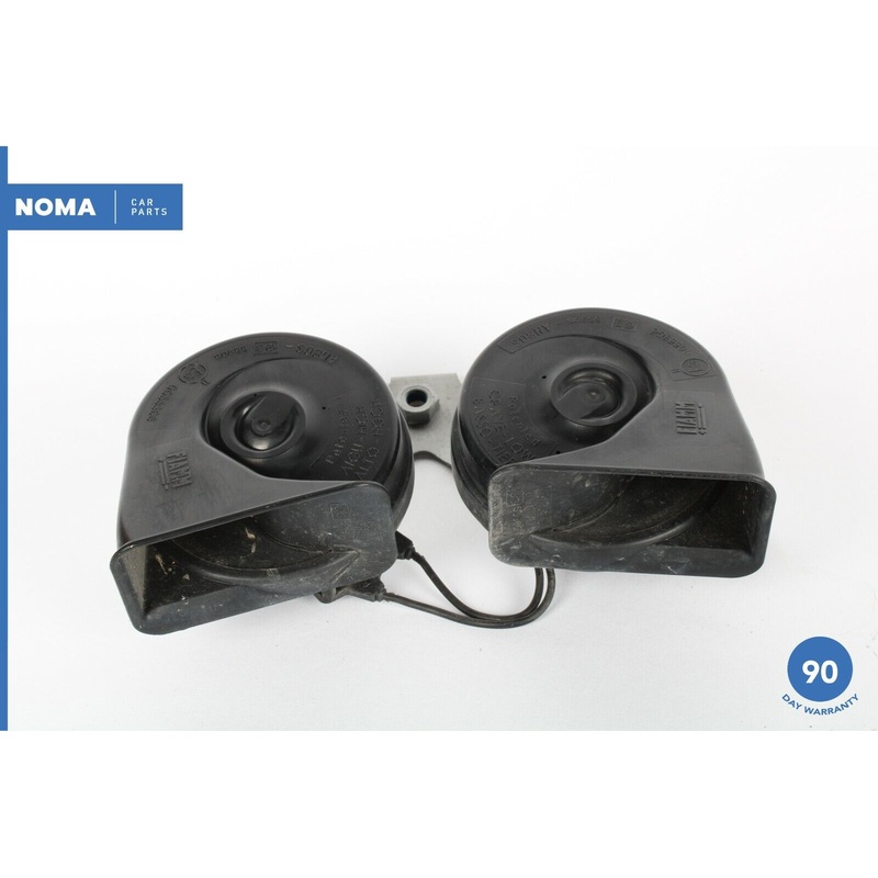 04-08 Jaguar S-Type X204 Right & Left High Low Tone Signal Horn Set of 2 OEM