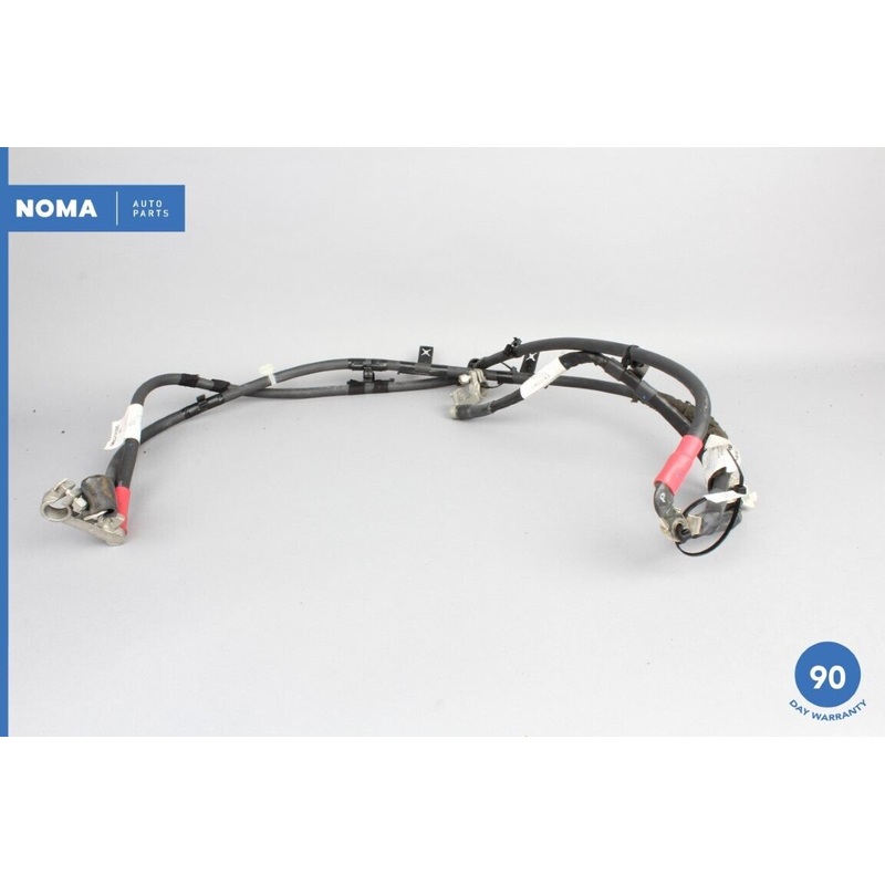 07-10 Jaguar XKR X150 Negative & Positive Battery Cable Wiring Harness Set OEM