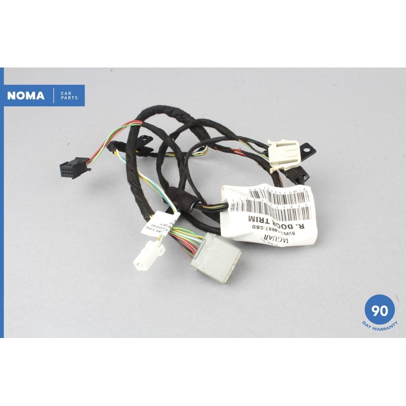 07-09 Jaguar XJ8 VDP X358 Rear Left or Right Door Wire Harness 5W9314687SBD OEM