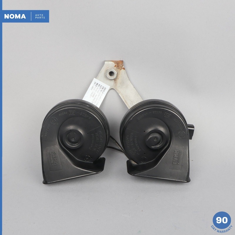 03-04 Jaguar S-Type R X202 Right Left High Low Tone Signal Horn Set of 2 OEM