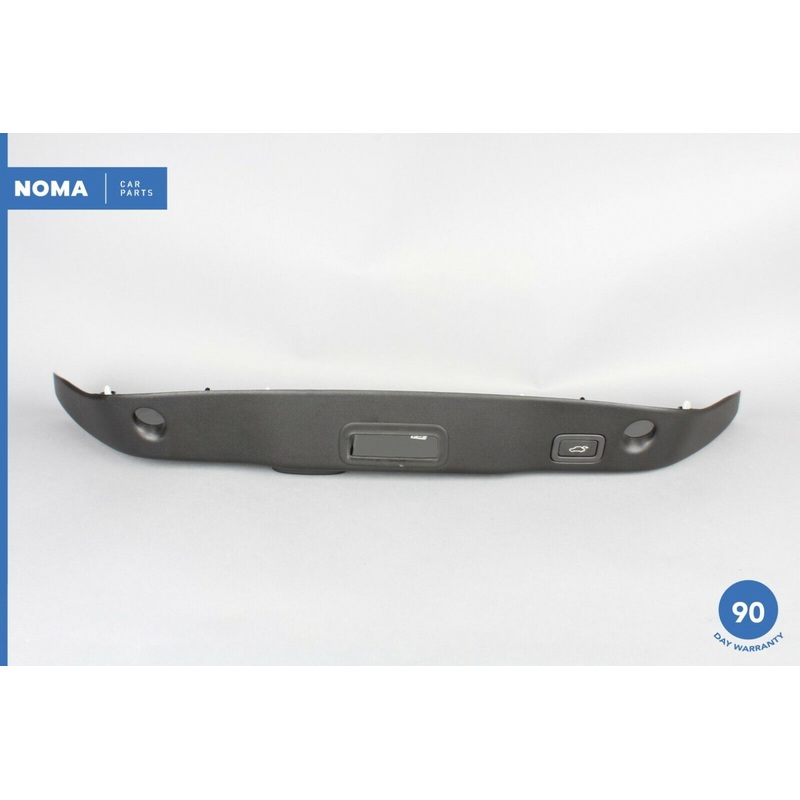 10-18 Jaguar XJ X351 Rear Trunk Lid Panel Trim w/ Open Close Button Switch OEM