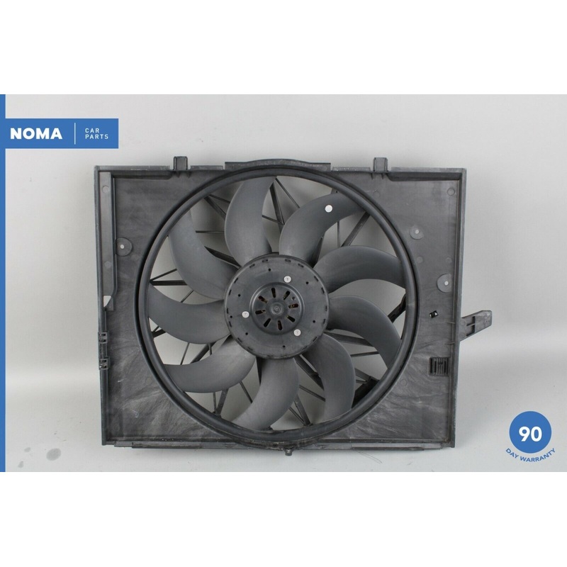 04-08 BMW 750Li E65 E66 Engine Motor Radiator Cooling Fan Motor w/ Shroud OEM