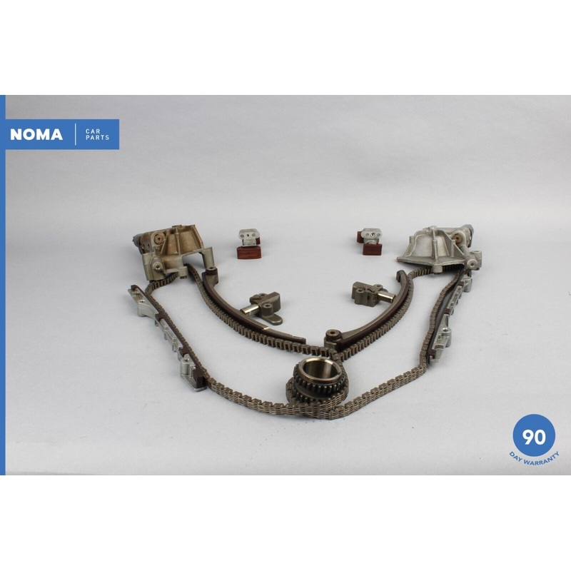 04-09 Jaguar XJ8 VDP X350 Timing Chain w/ Tensioner Blade & Guide Rail Set OEM