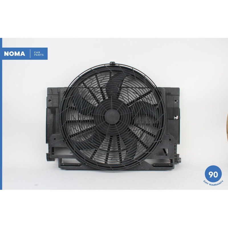 01-04 BMW X5 E53 HVAC Condenser Radiator Cooling Motor Fan w/ Shroud & Blade OEM