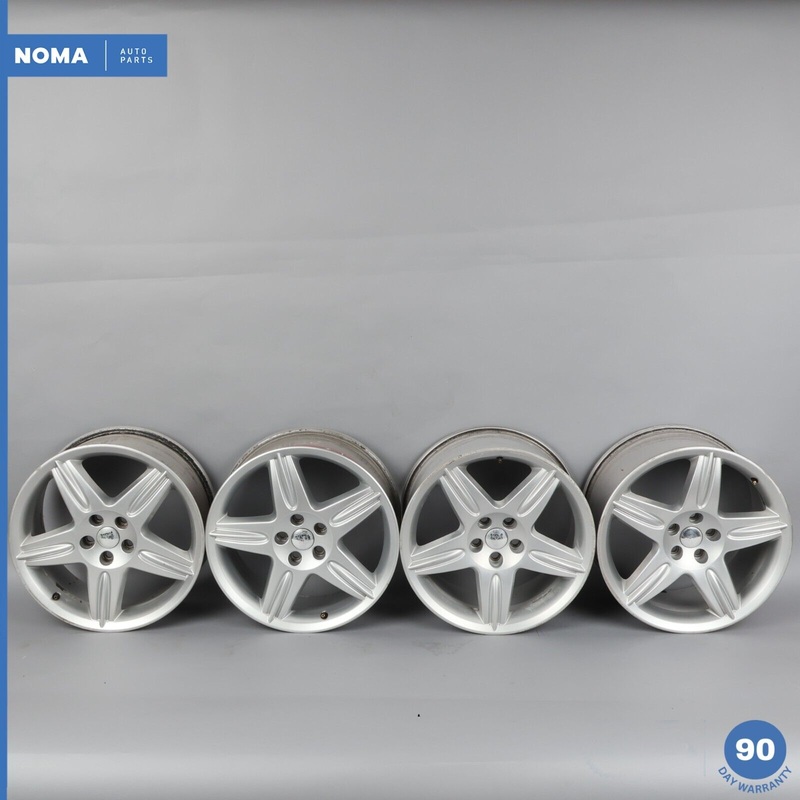 For Jaguar S-Type R Supercharged 9.5J & 8J x R18 5 Spoke Alloy Wheels Rims Zeus