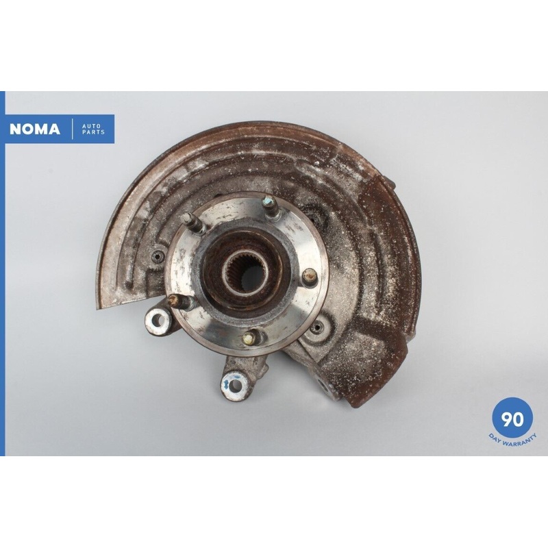 00-02 Jaguar S-Type X200 Rear Left Suspension Spindle Knuckle Hub w/ Shield OEM