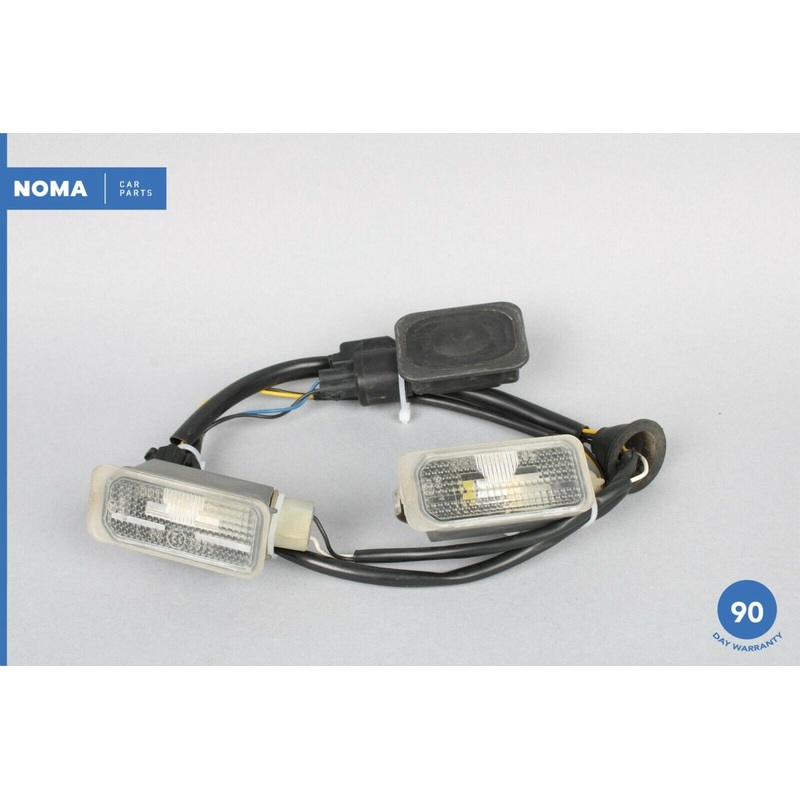 12-15 Jaguar XF X250 Rear Trunk License Plate Light Lamp Set of 2 w/ Button OEM