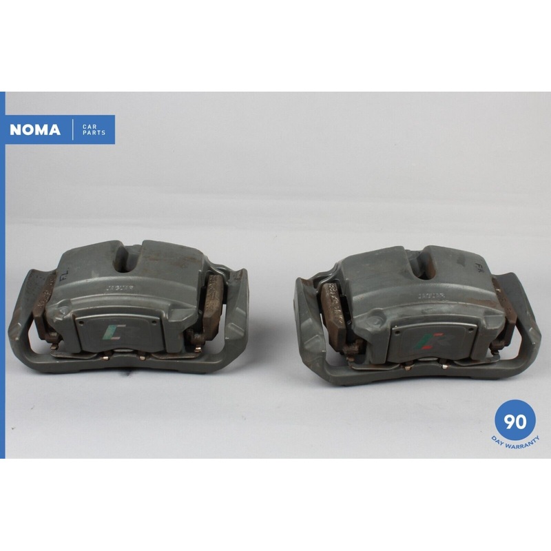 10-15 Jaguar XKR X150 5.0L S/C Front Left Right Brake Caliper Set of 2 Grey OEM