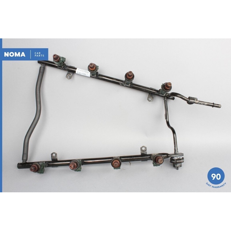 00-02 Jaguar XK8 X100 4.0L N/A AJ27 Gas Fuel Rail Line Assembly w/ Injectors OEM